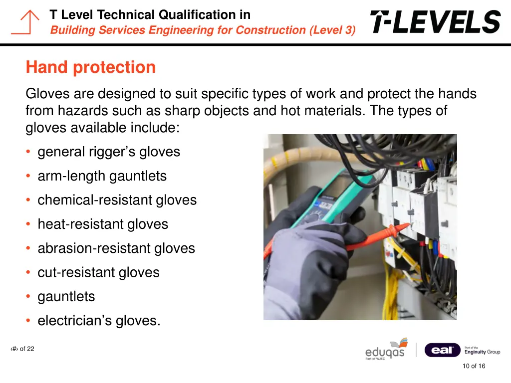 t level technical qualification in building 9