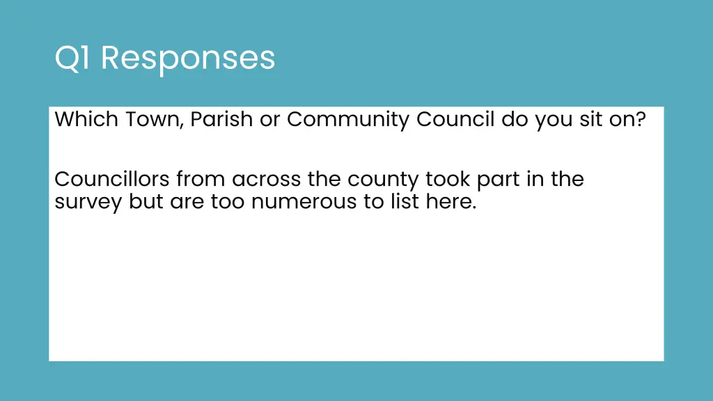 q1 responses