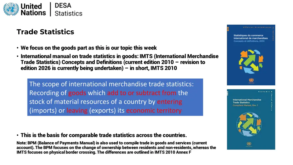 trade statistics