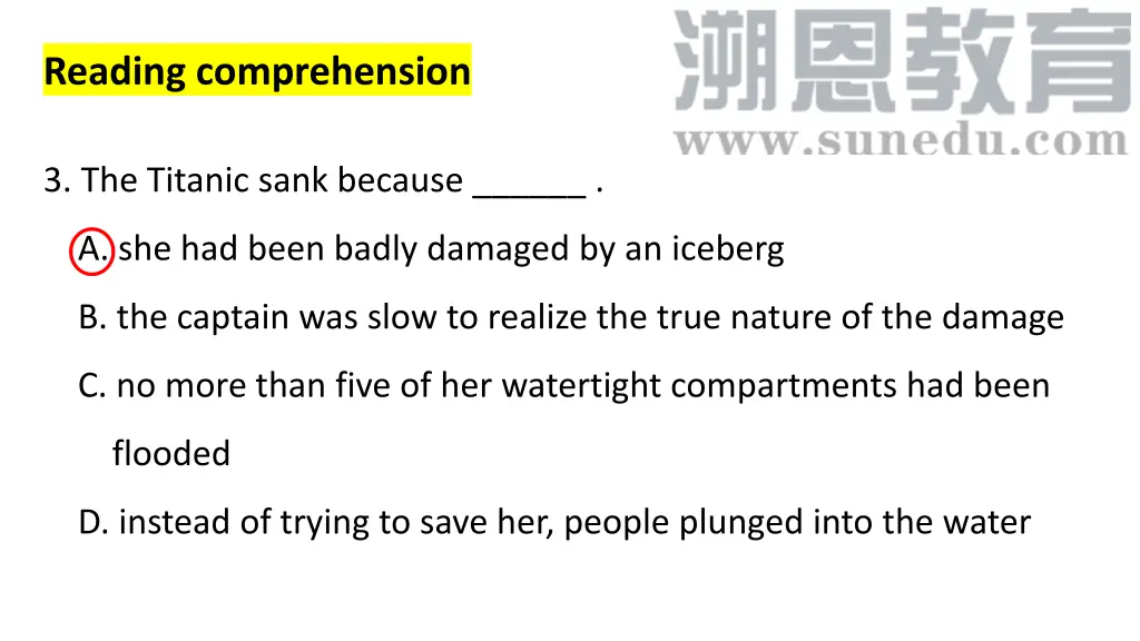 reading comprehension 2