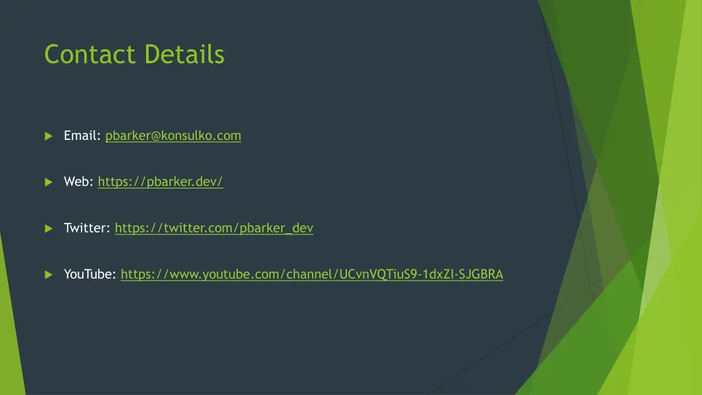contact details