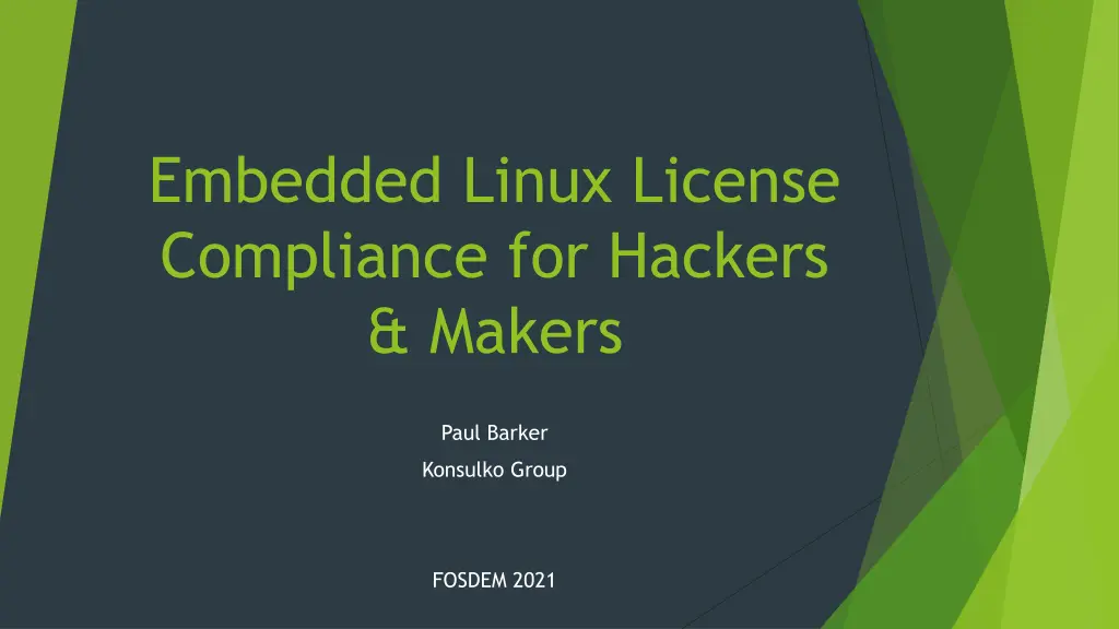 embedded linux license compliance for hackers