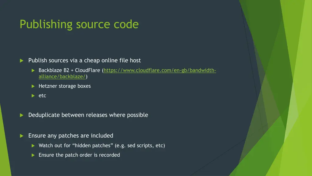 publishing source code
