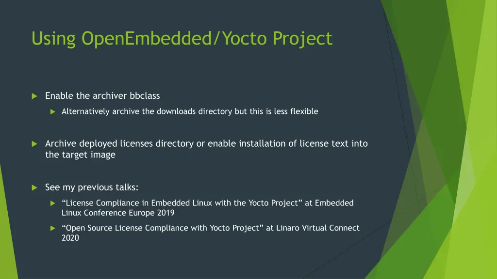 using openembedded yocto project