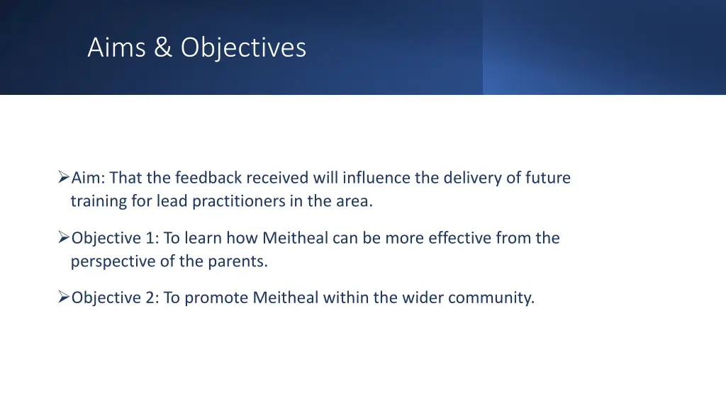 aims objectives