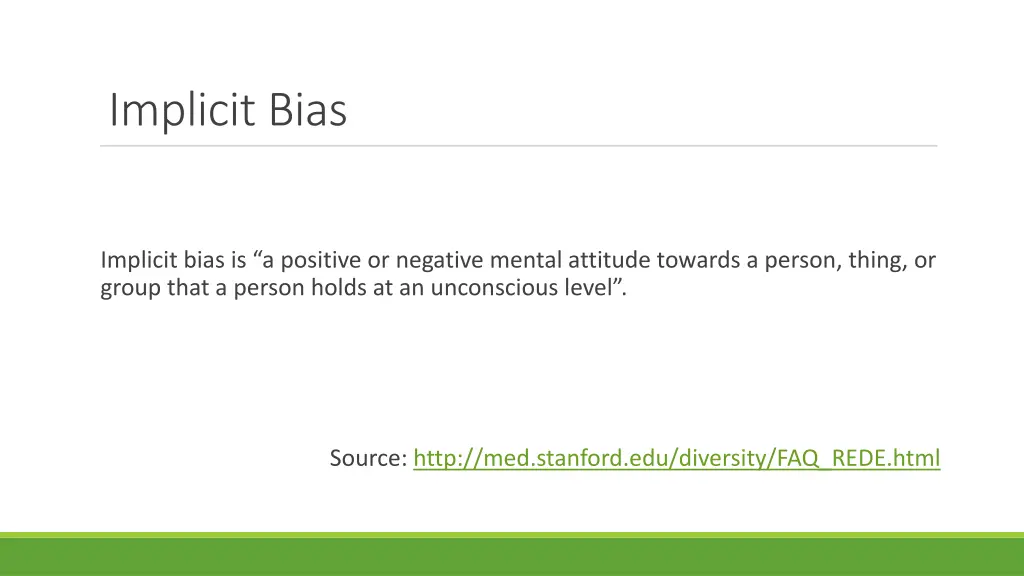 implicit bias