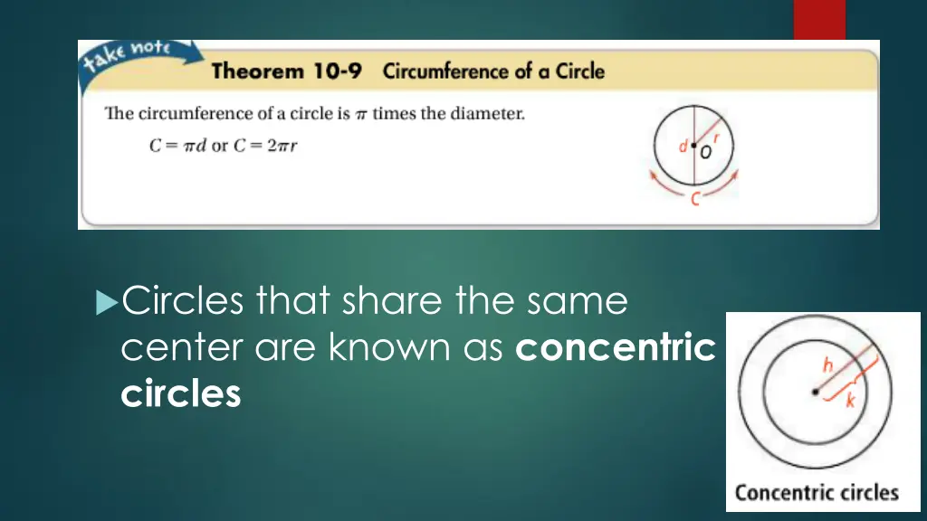 circles that share the same center are known