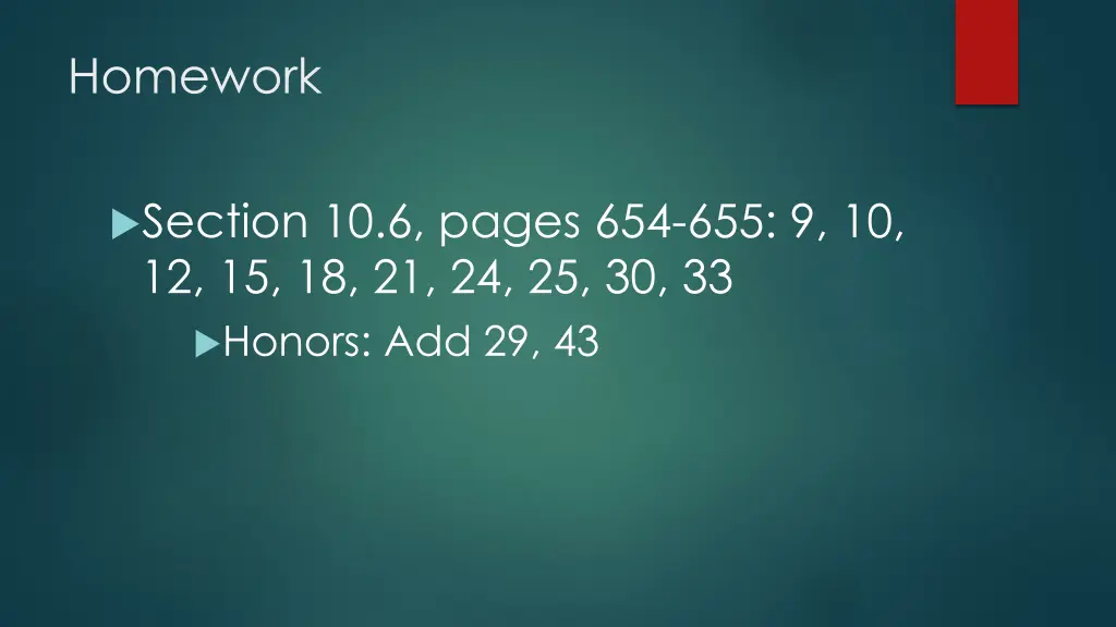homework