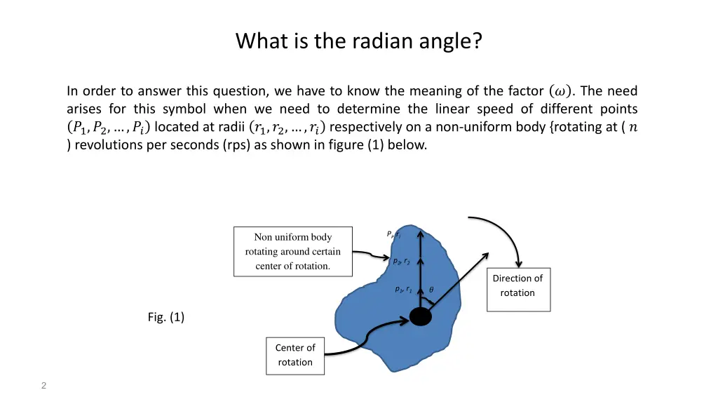 what is the radian angle