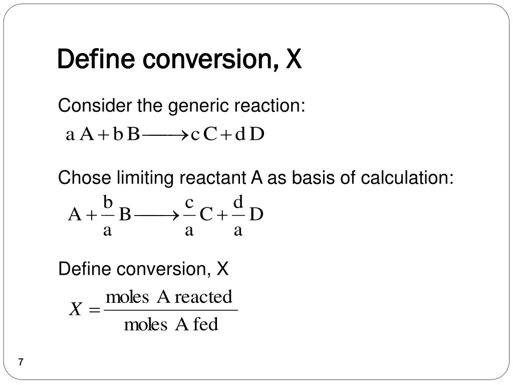 define conversion x define conversion x