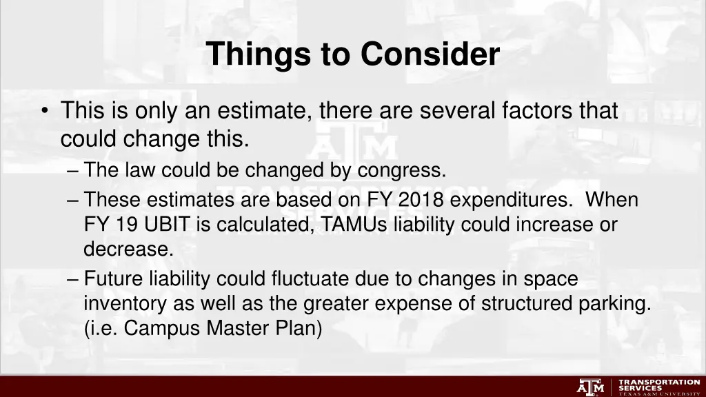 things to consider
