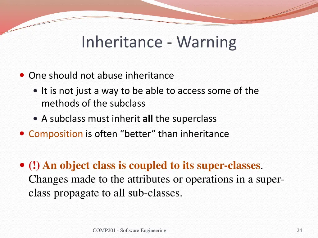 inheritance warning