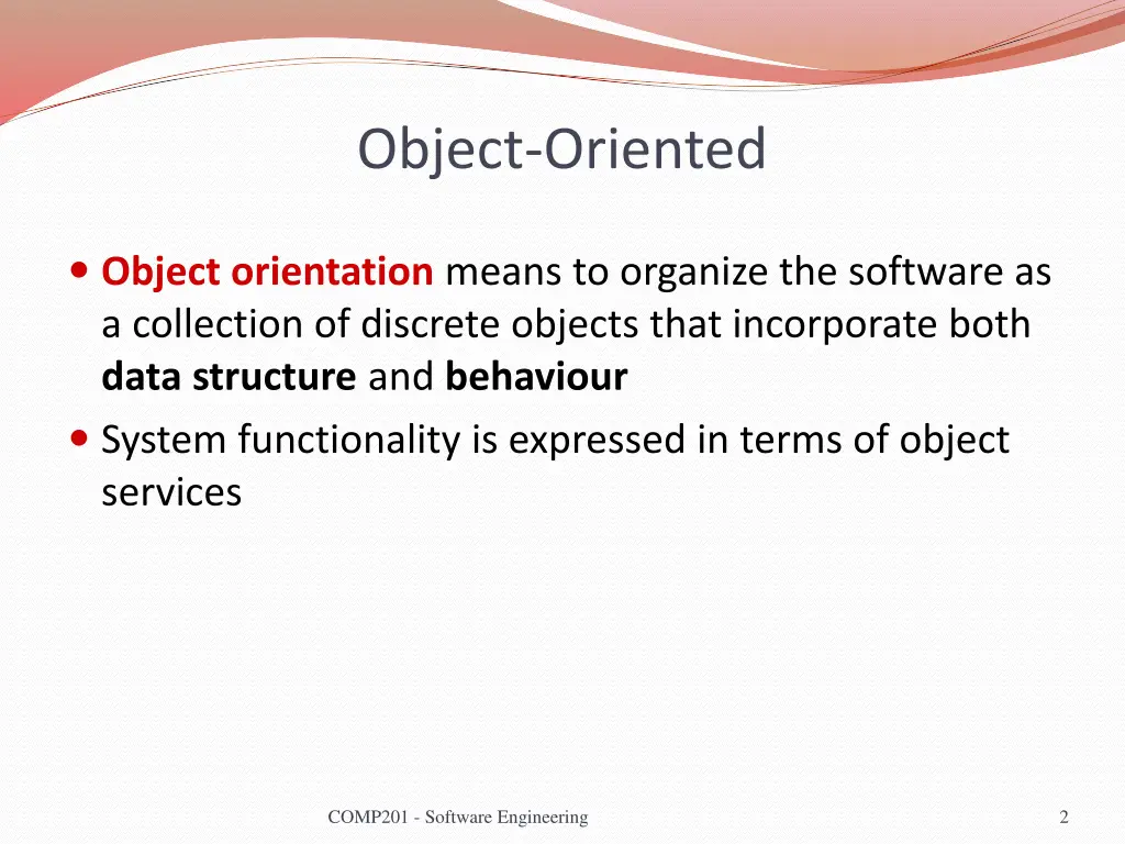 object oriented