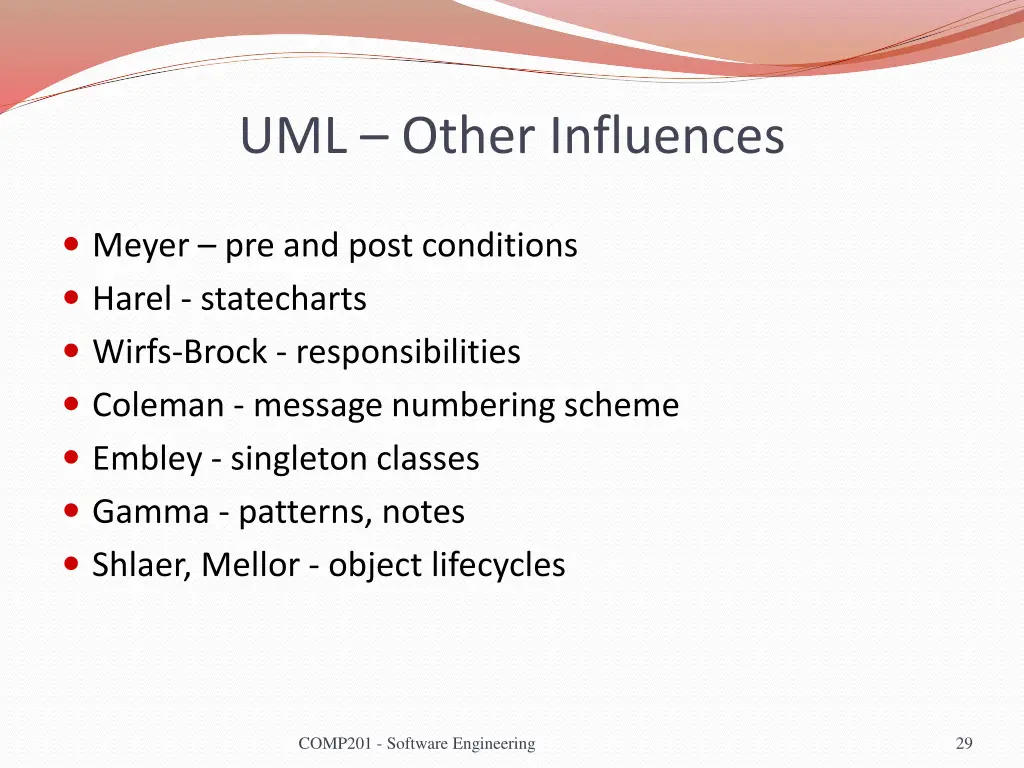 uml other influences