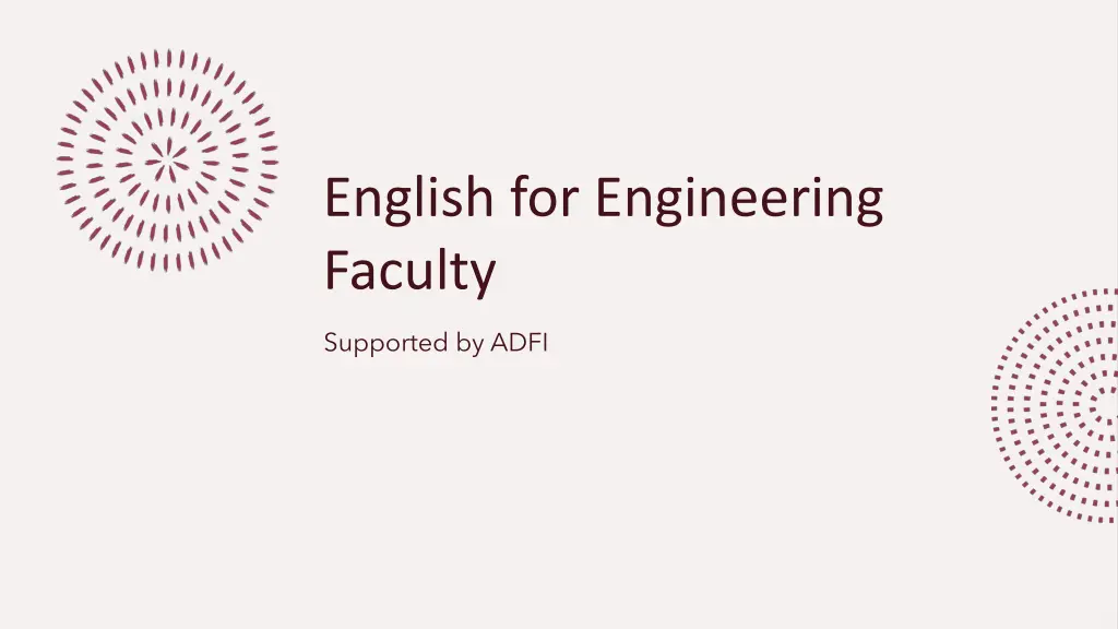 english for engineering faculty