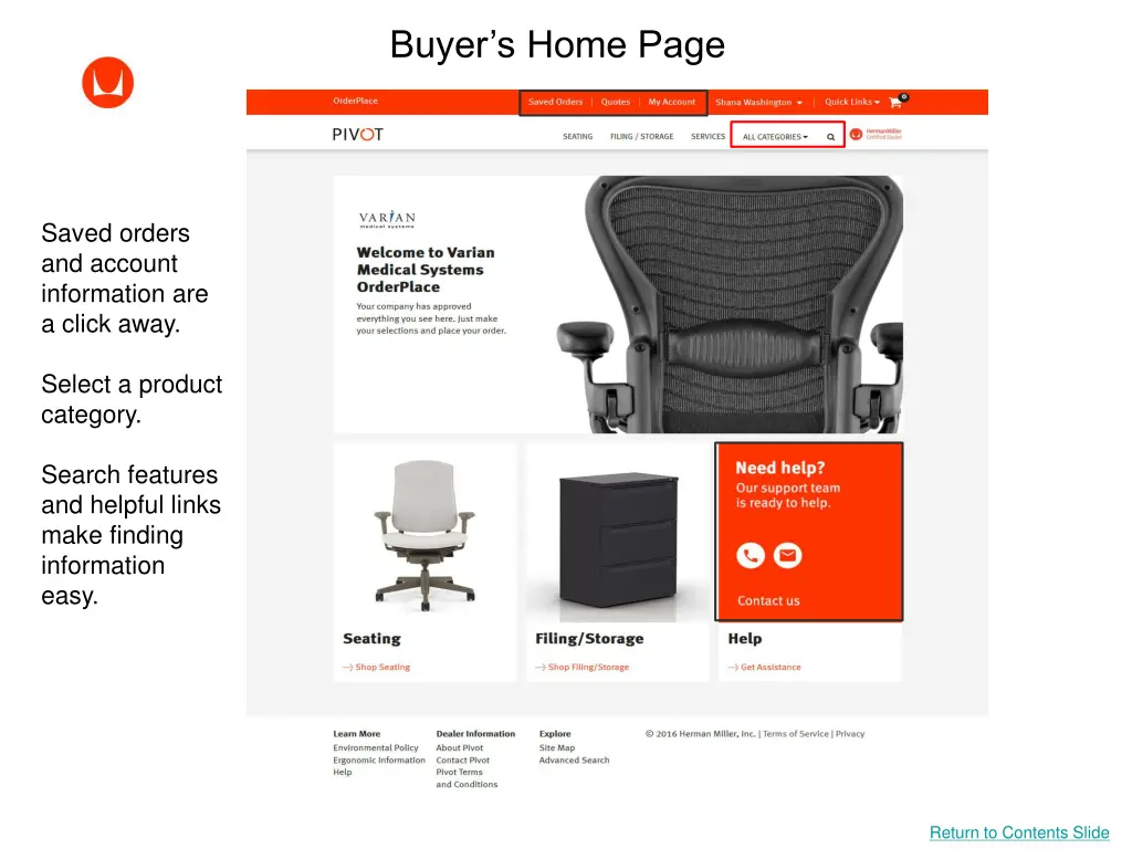 buyer s home page