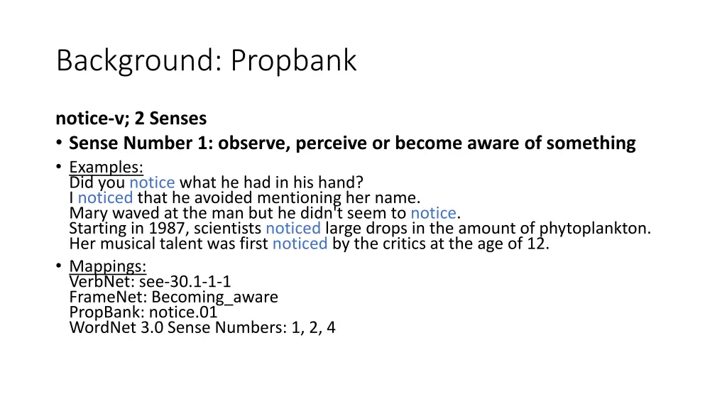 background propbank 1