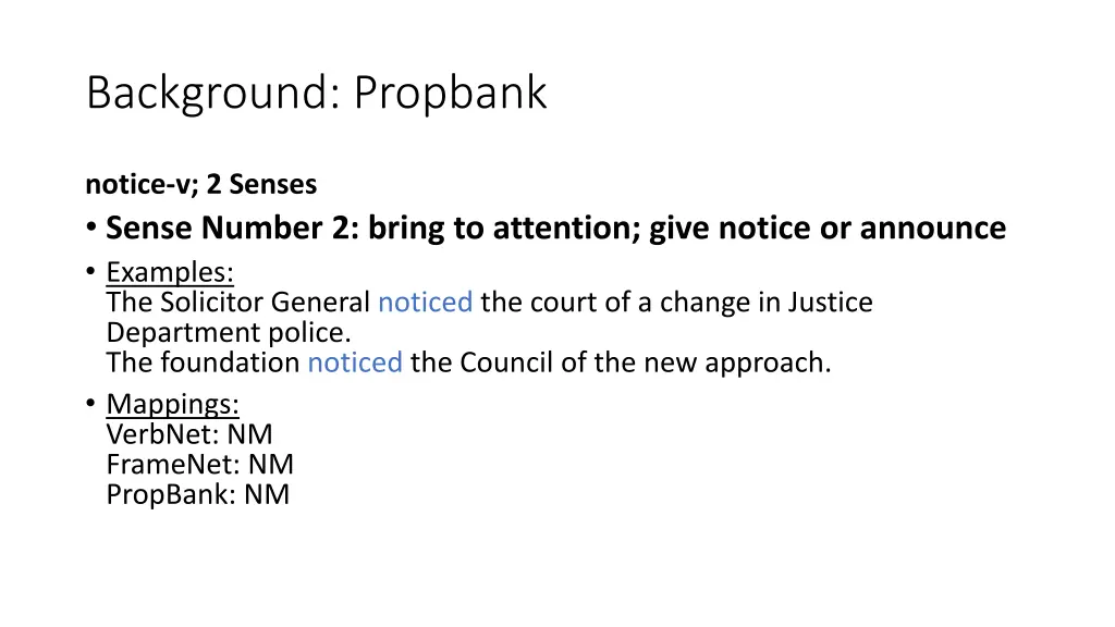 background propbank 2