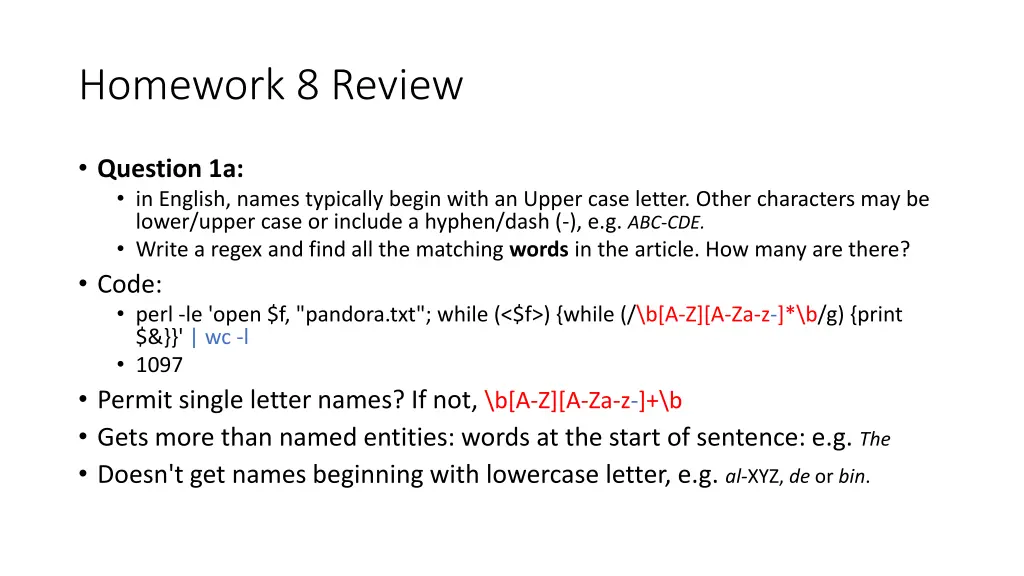 homework 8 review 1