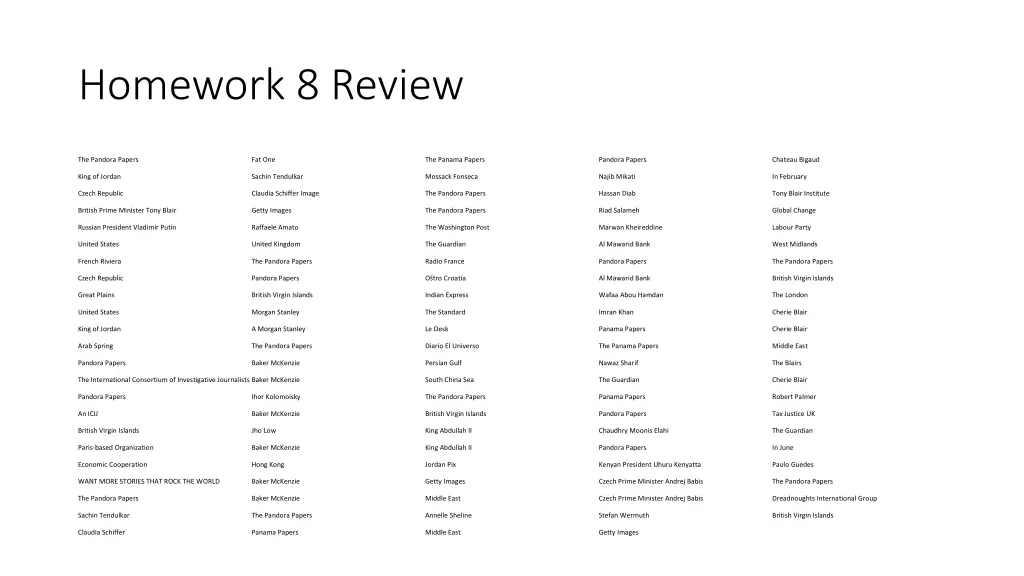 homework 8 review 7
