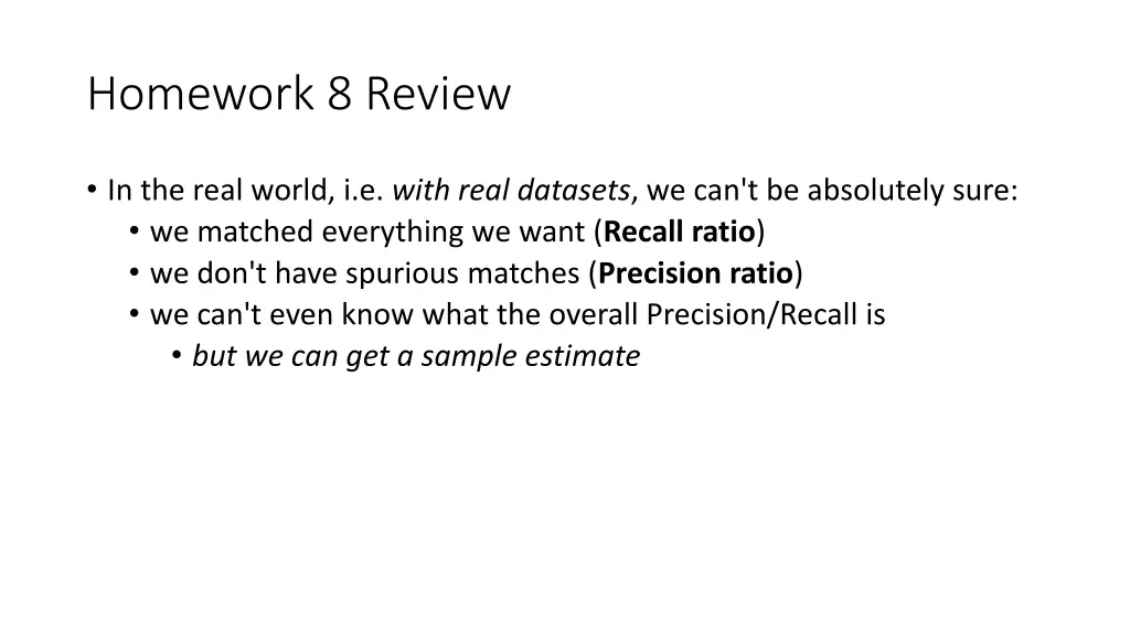 homework 8 review