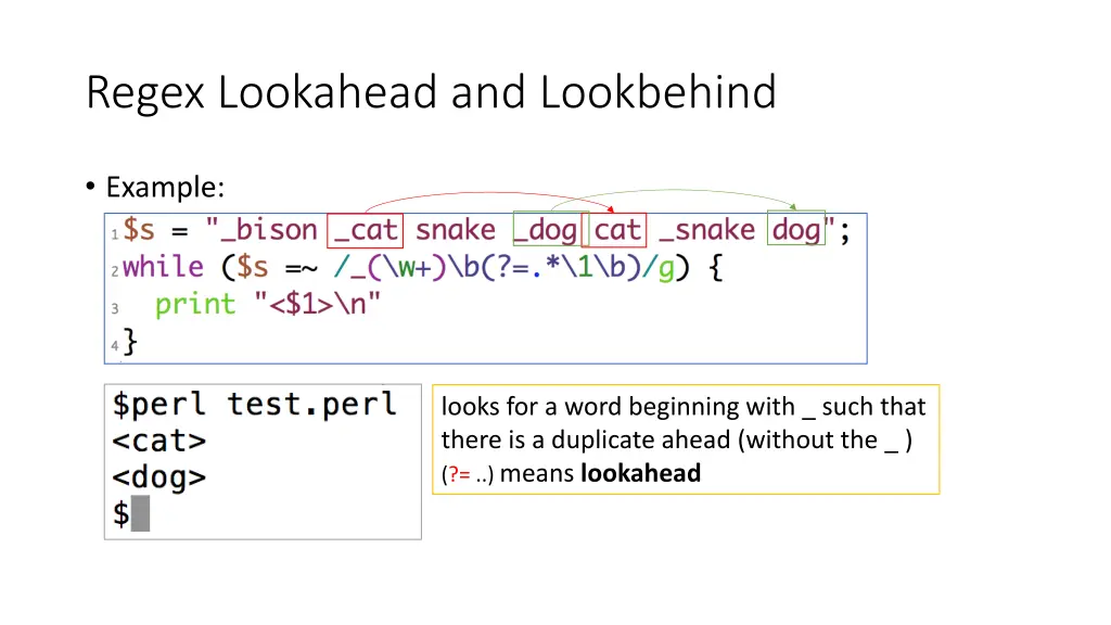 regex lookahead and lookbehind 1