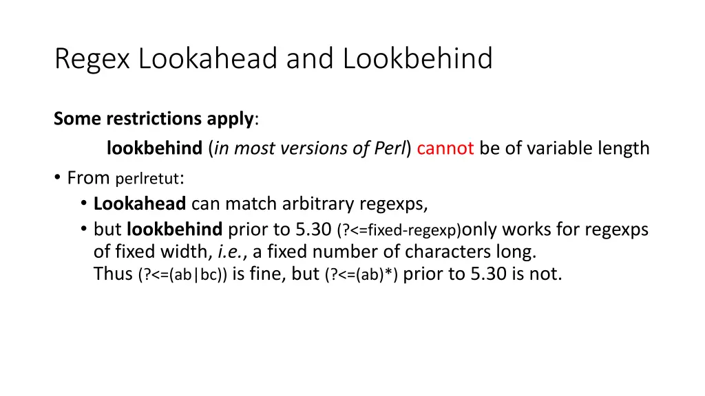 regex lookahead and lookbehind 2