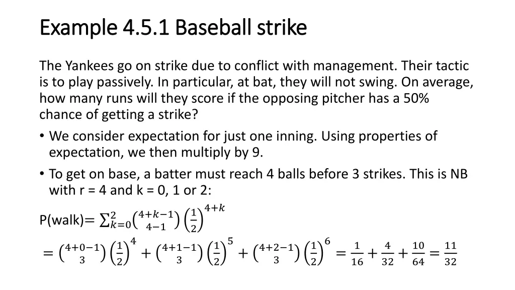 example 4 5 1 baseball strike example