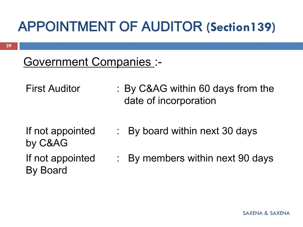 appointment of auditor appointment of auditor