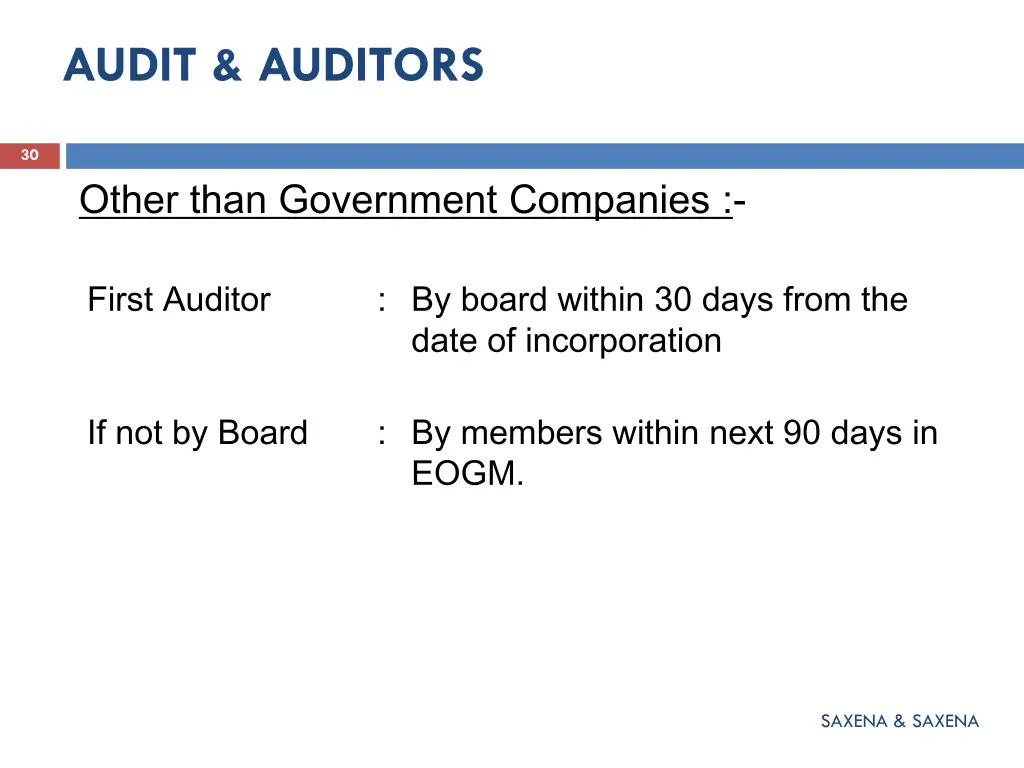 audit auditors