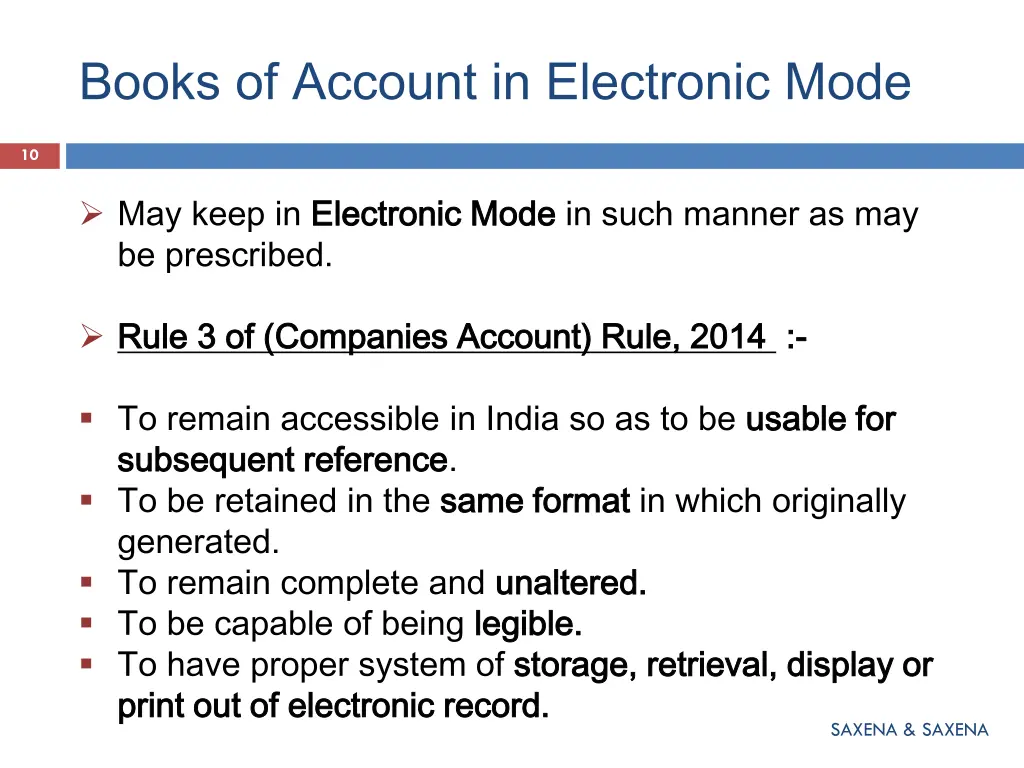 books of account in electronic mode