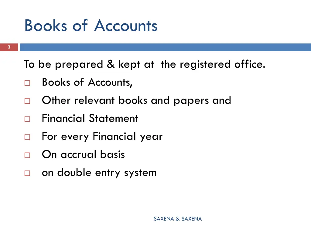 books of accounts