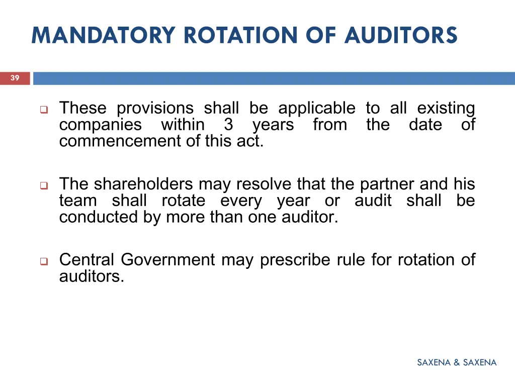 mandatory rotation of auditors 1