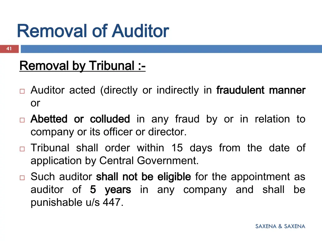 removal of auditor removal of auditor 1