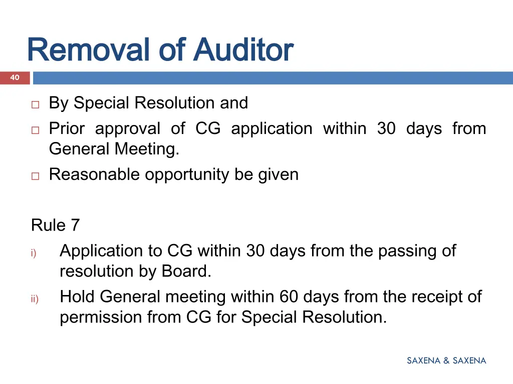 removal of auditor removal of auditor