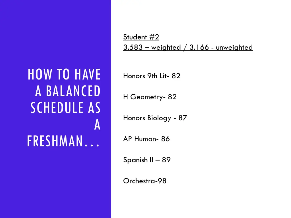 student 2 3 583 weighted 3 166 unweighted