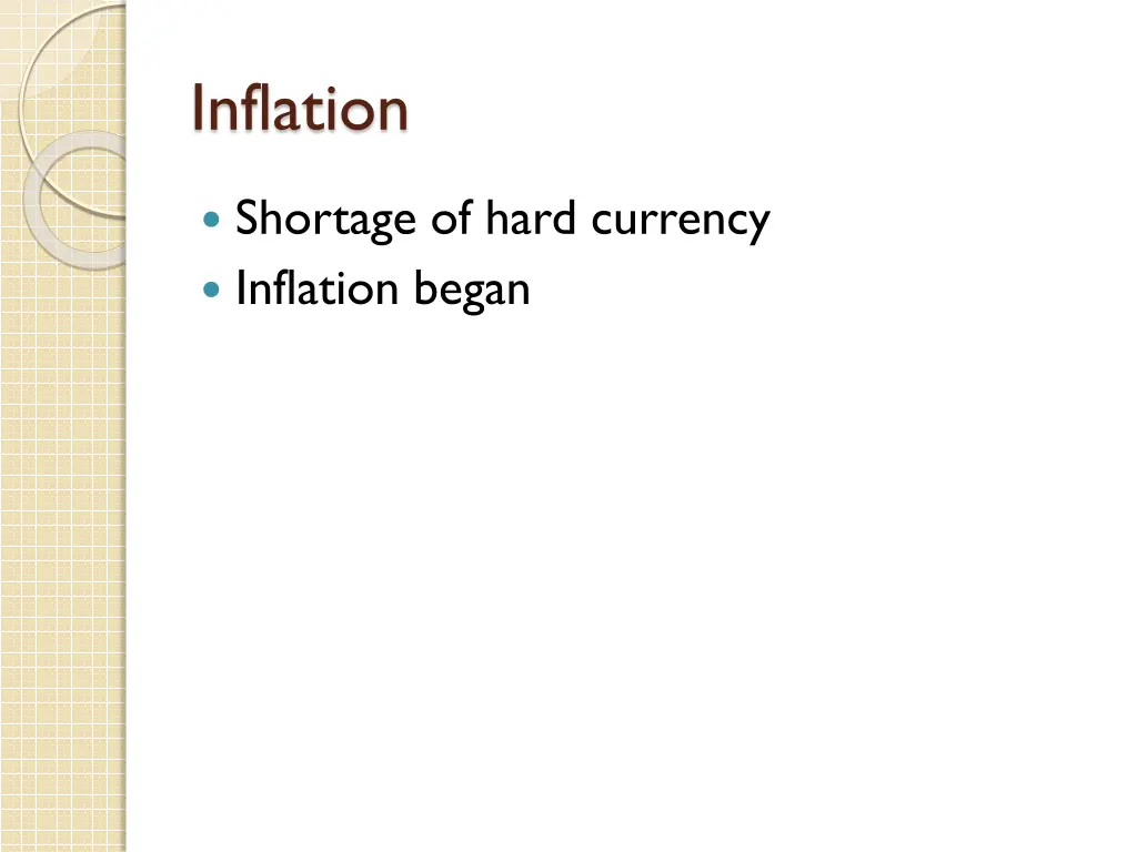 inflation