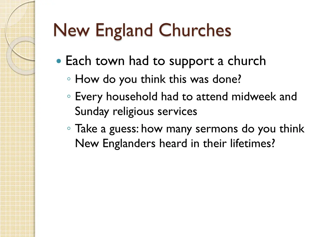 new england churches