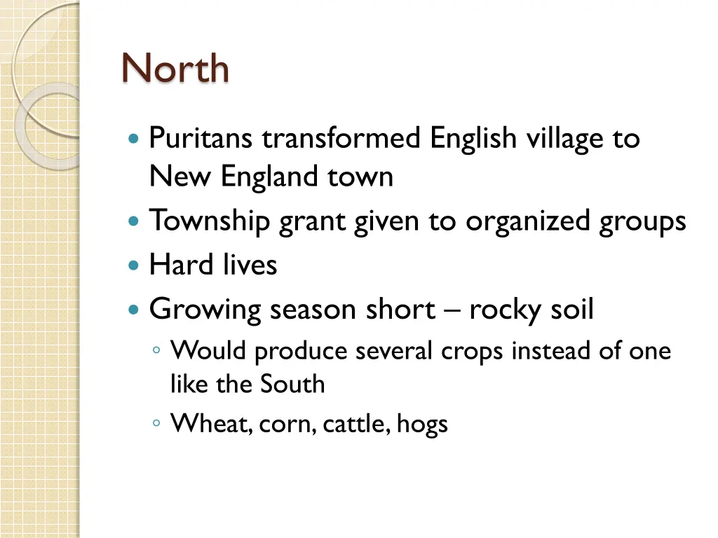 north