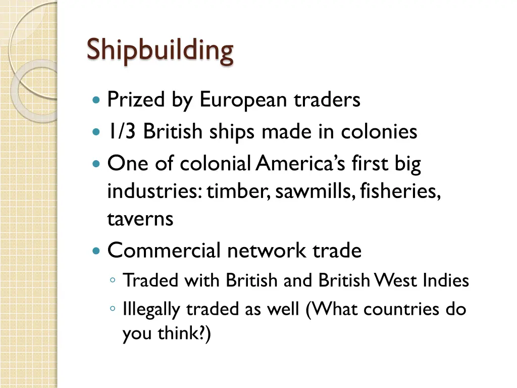 shipbuilding