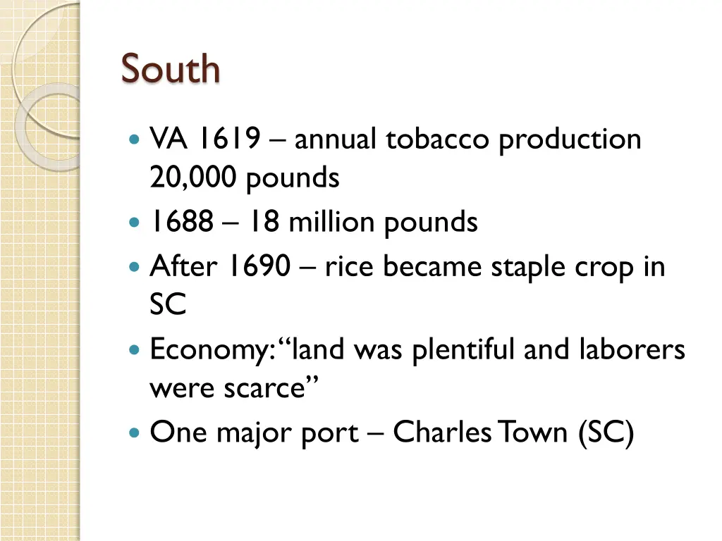 south