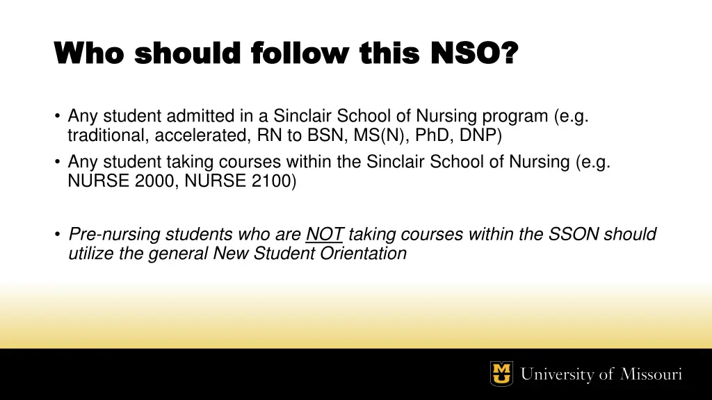 who should follow this nso who should follow this