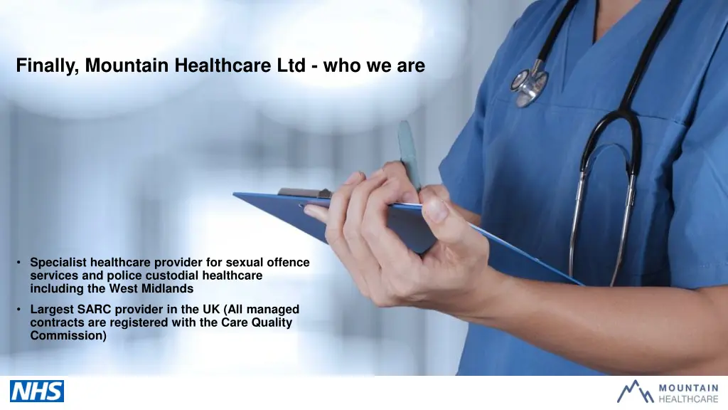 finally mountain healthcare ltd who we are