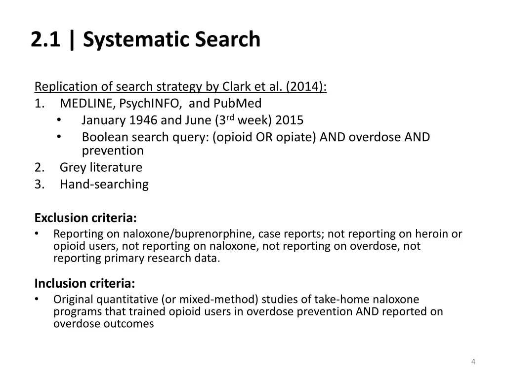 2 1 systematic search