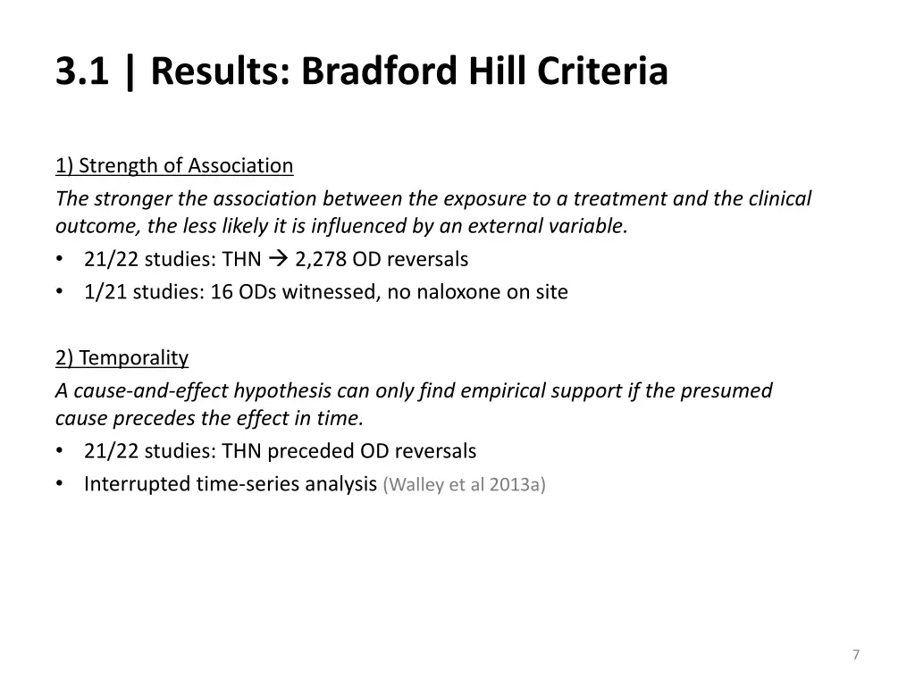 3 1 results bradford hill criteria