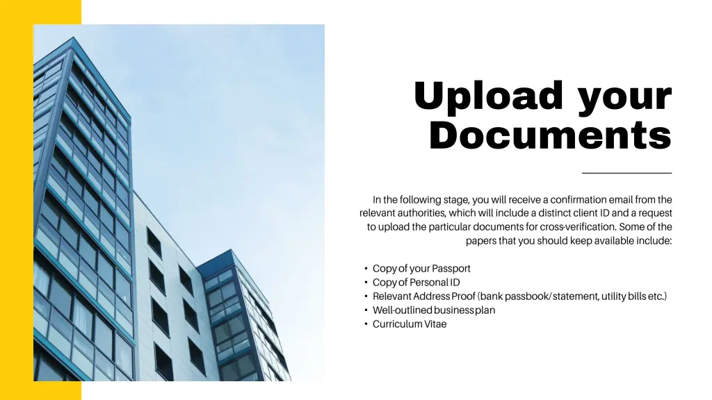 upload your documents