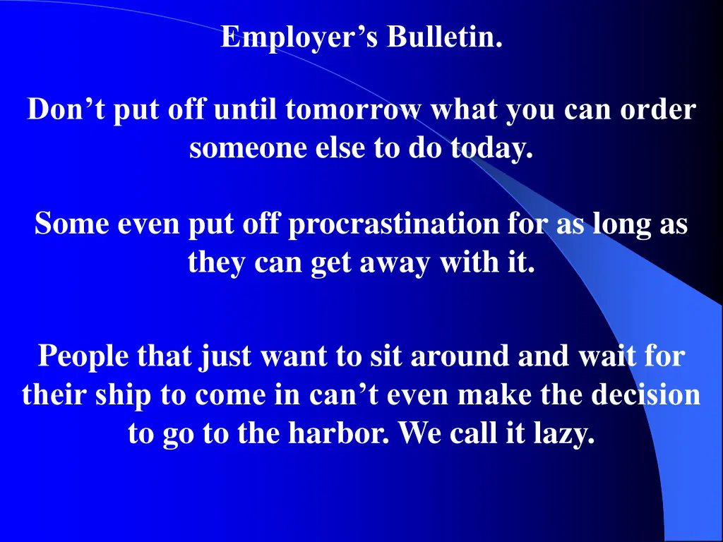 employer s bulletin
