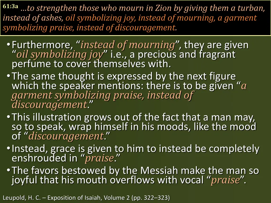 61 3a to strengthen those who mourn in zion 1