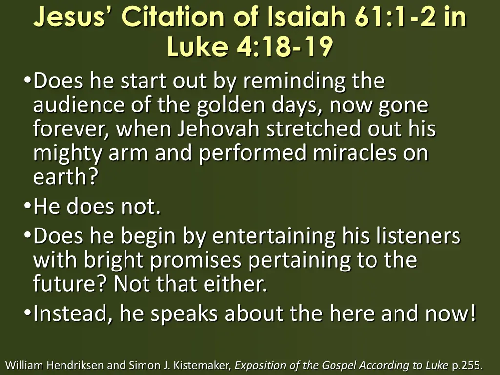 jesus citation of isaiah 61 1 2 in luke 2