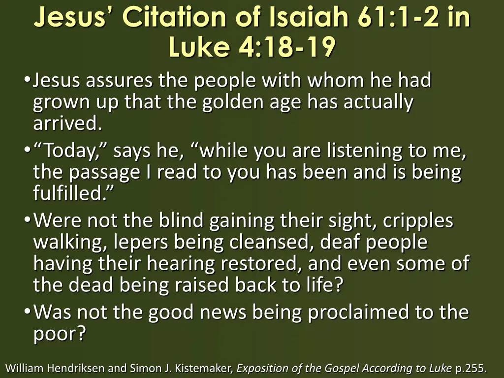 jesus citation of isaiah 61 1 2 in luke 3